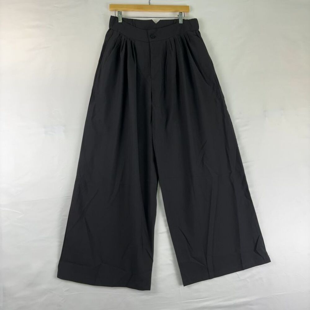 unknown brand Pocket Shirring Detail Wide Leg Pants